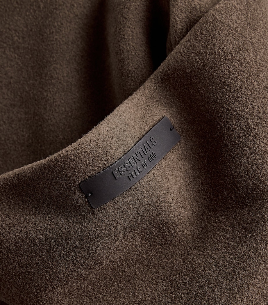 Logo-Appliqué Hoodie BROWN Image 5