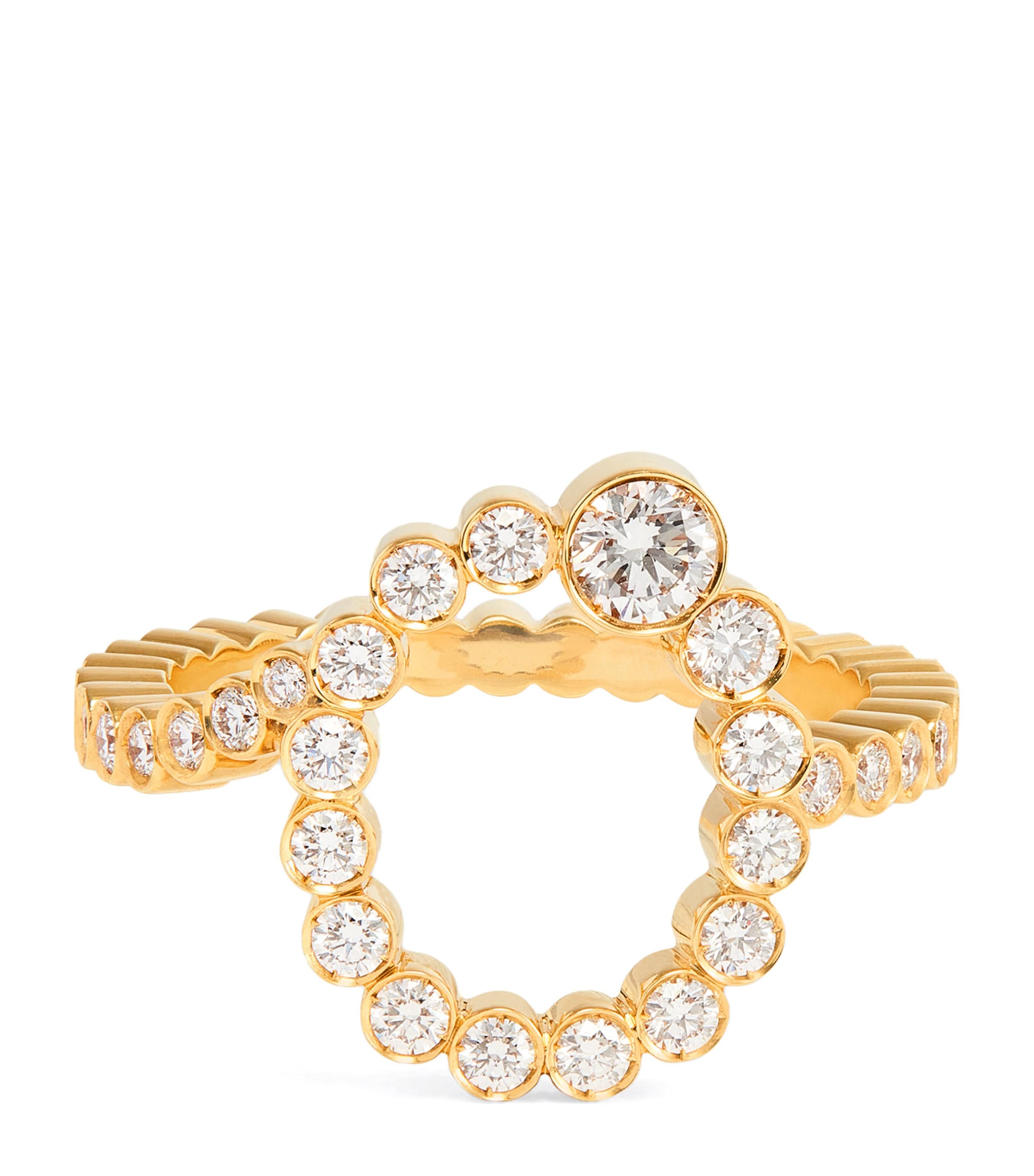 Sophie Bille Brahe Yellow Gold And Diamond Ensemble ‘o' Ring