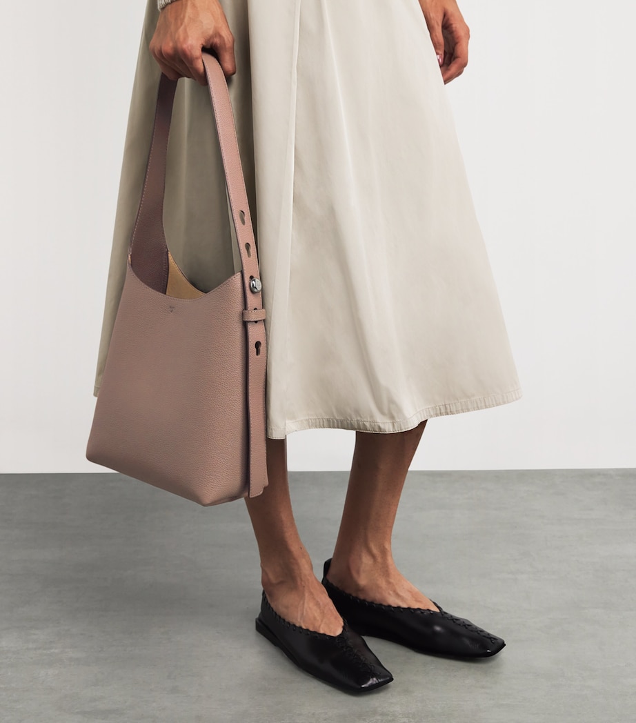 Small Leather Romy Shoulder Bag WILD MUSHROOM Image 5