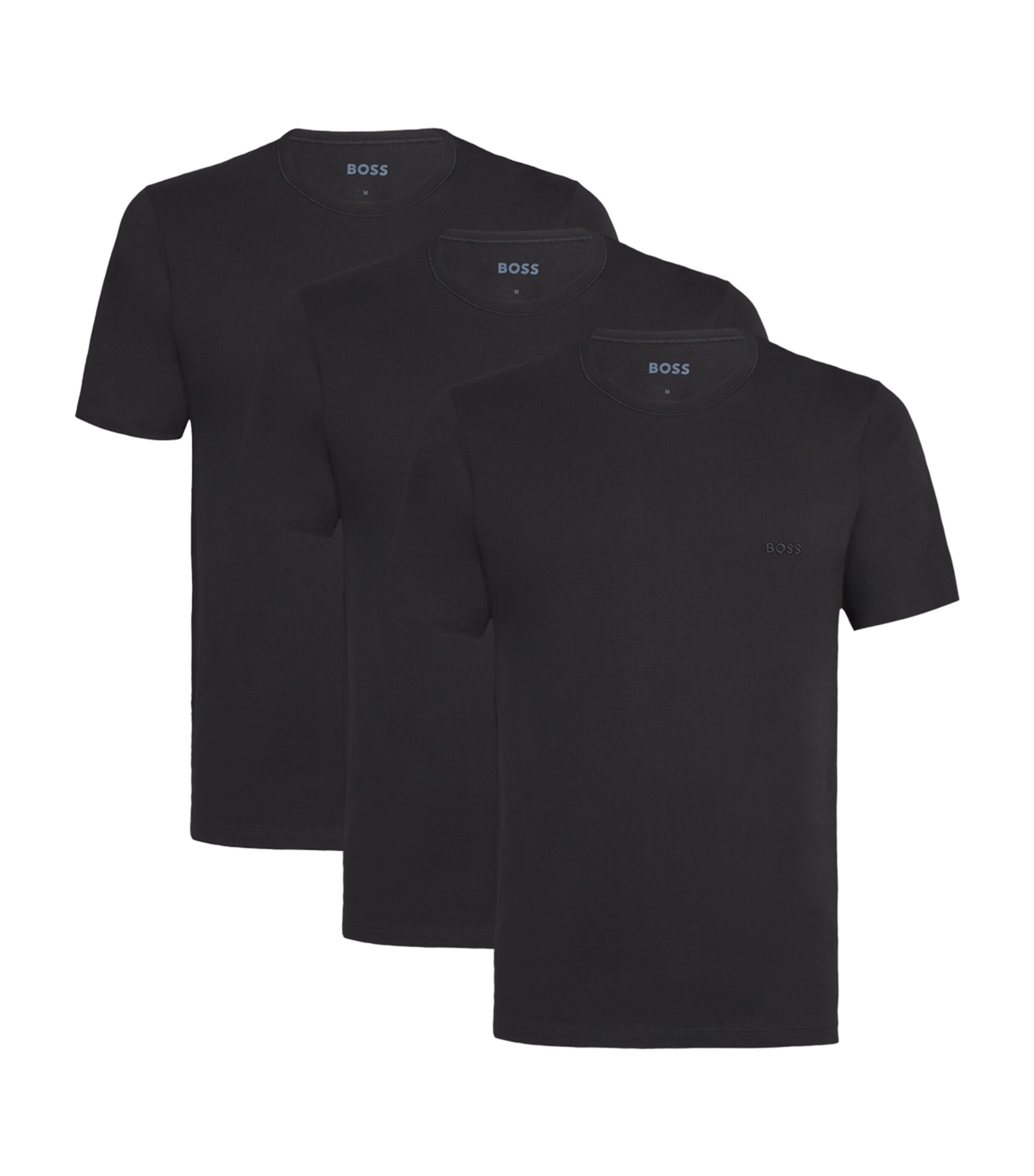 Hugo Boss Cotton Logo T-shirt In Black