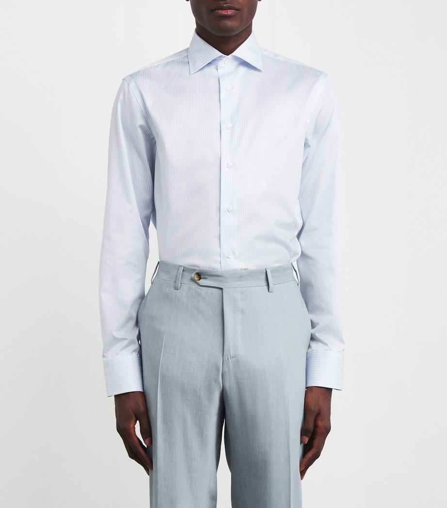 Cotton Stripe Shirt 401 Image 3