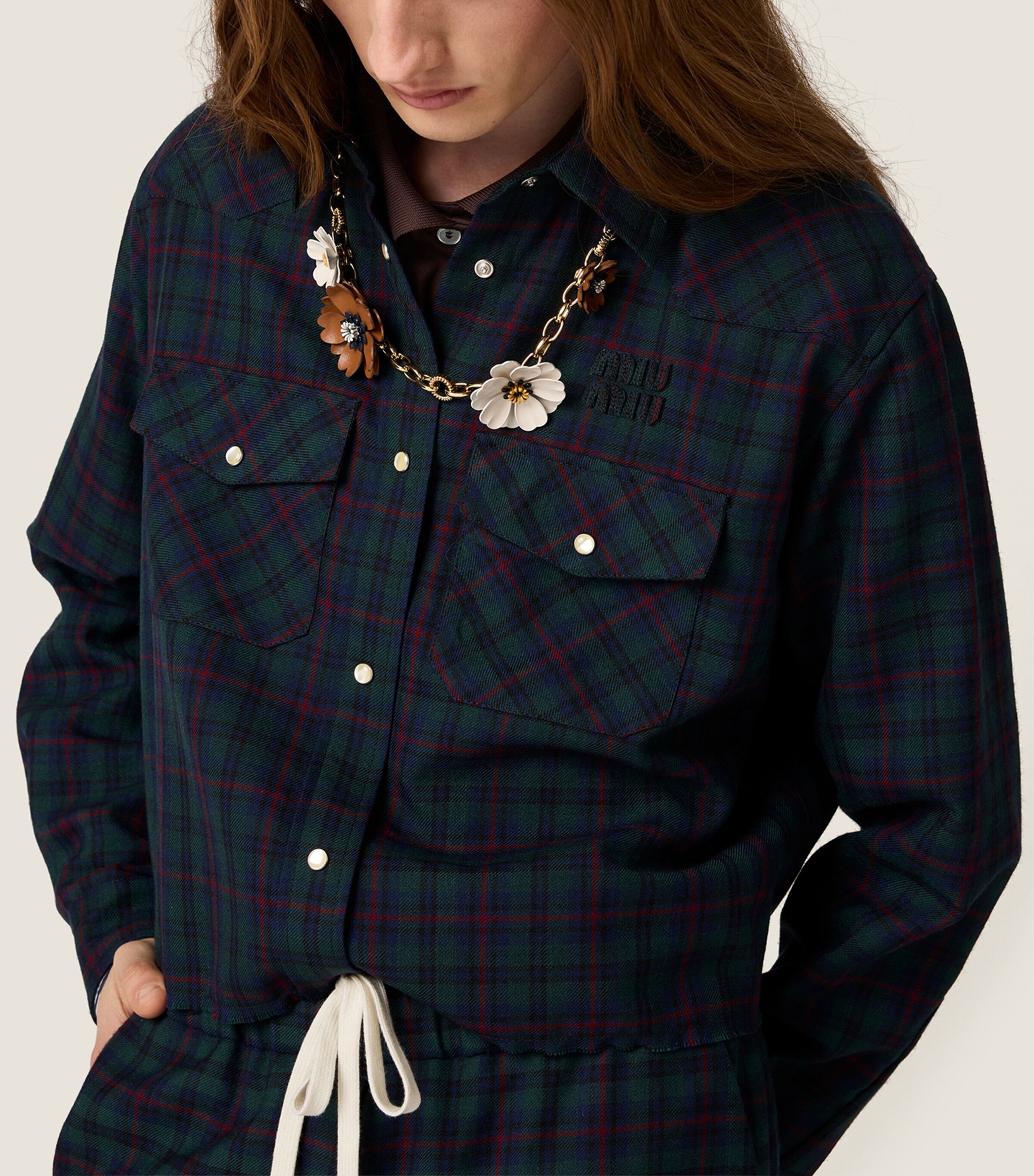 Fleece Plaid Shirt F0D3Z Image 5