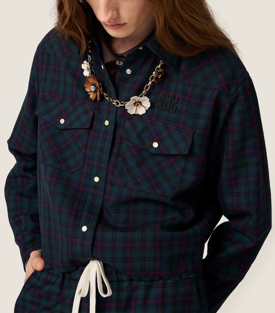 Fleece Plaid Shirt F0D3Z Image 5