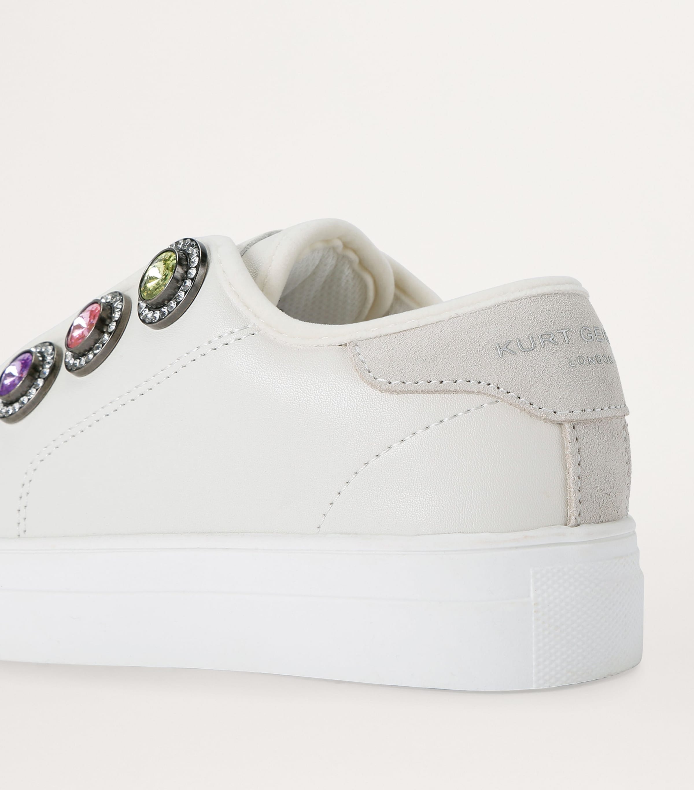 Kurt Geiger London Leather Mini Laney Octavia Sneakers Bone Image 2