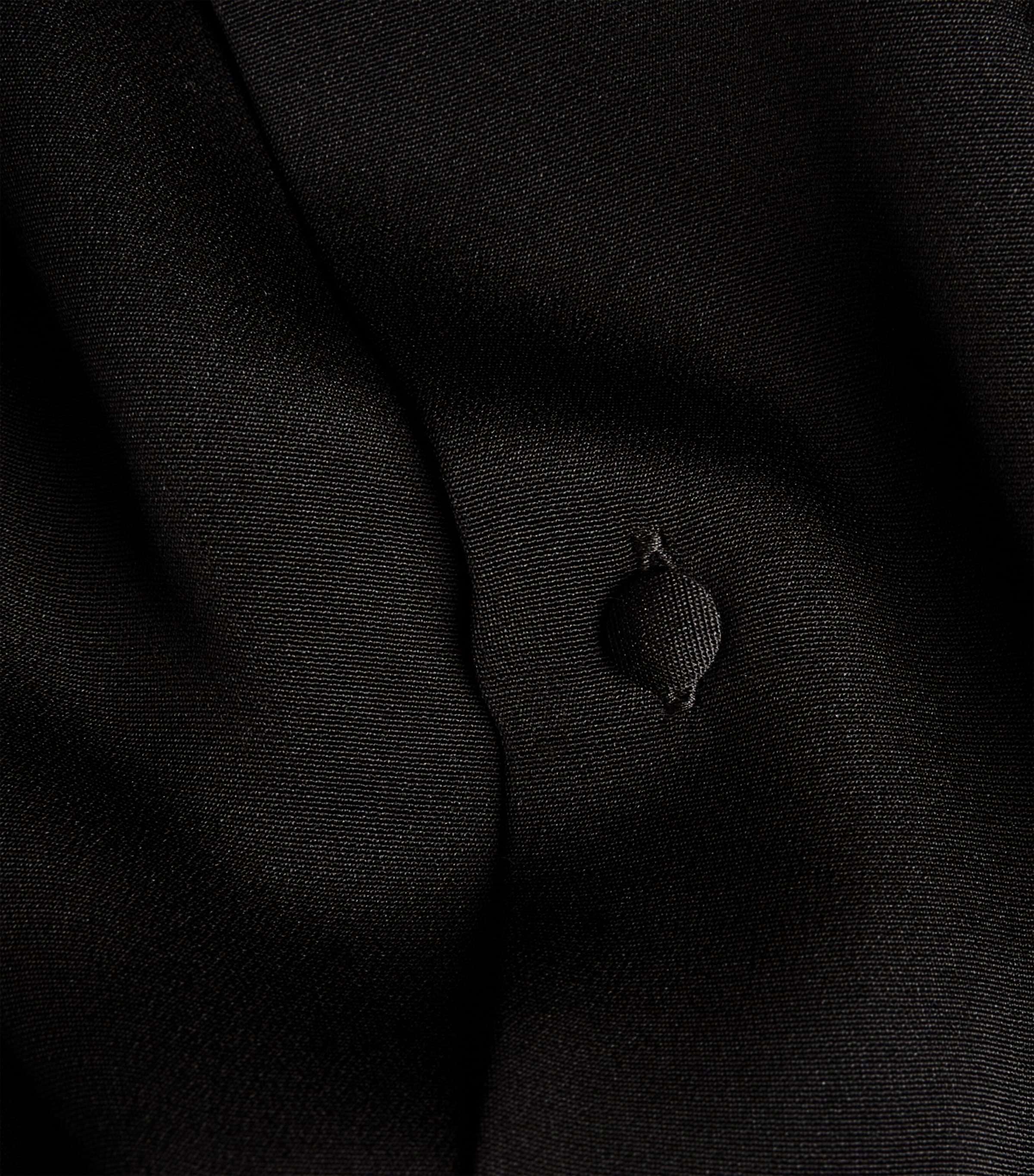 Silk Stand-Collar Shirt BLACK Image 5