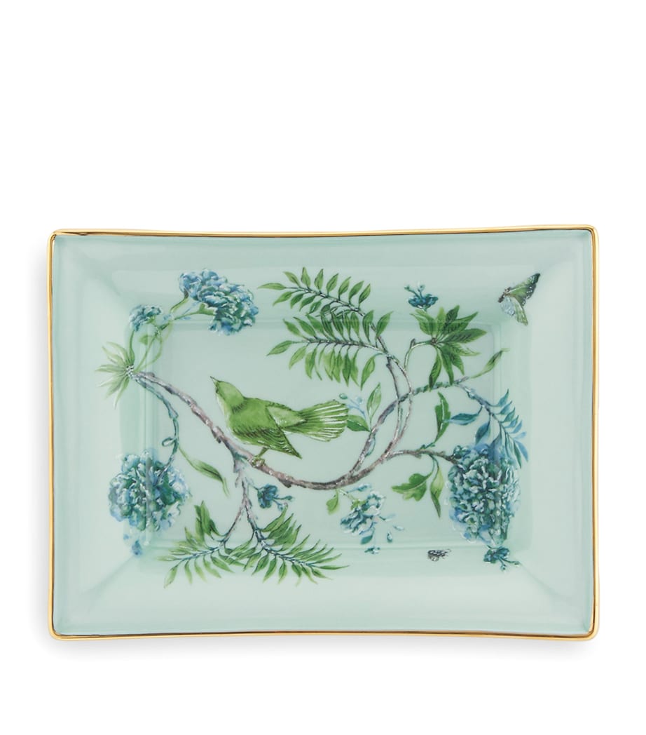Secret Garden Rectangular Tray (18cm) KELLY GREEN Image 1