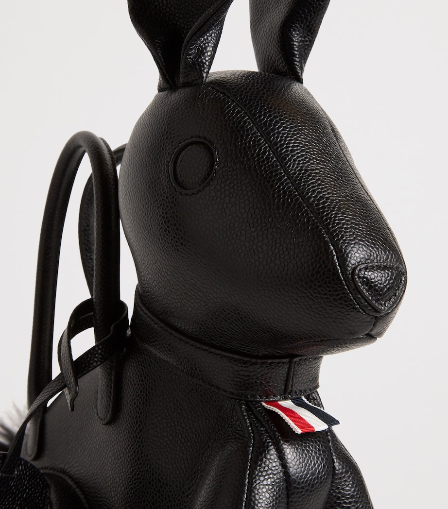 Lather Rabbit Top-Handle Bag BLACK Image 6