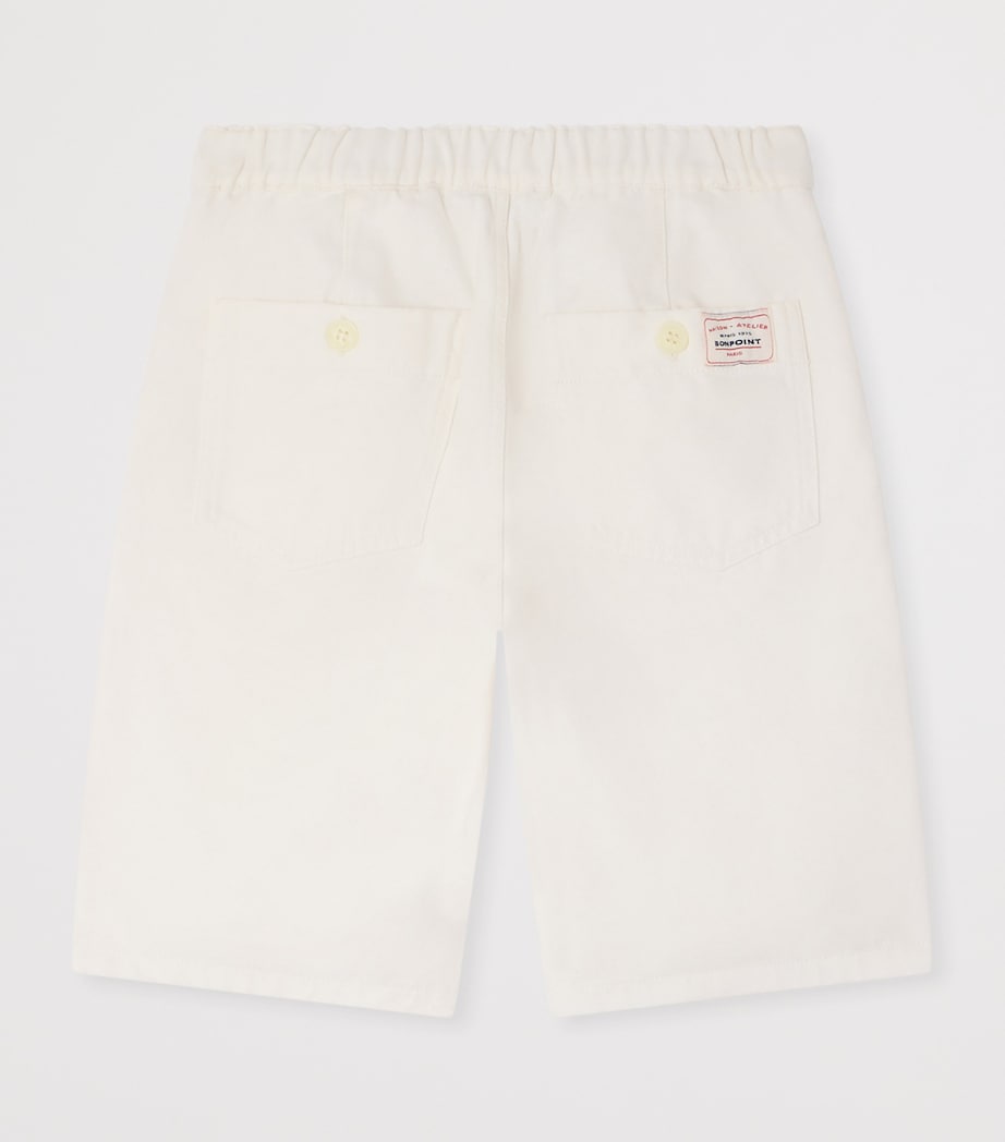 Stretch-Organic Cotton Elgar Shorts (4-8 Years) ECRU Image 2