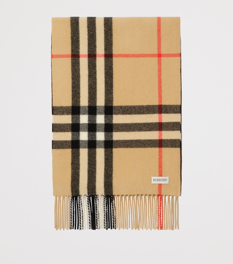 Burberry Cashmere Gradient Check Scarf Archive Beige Image 4