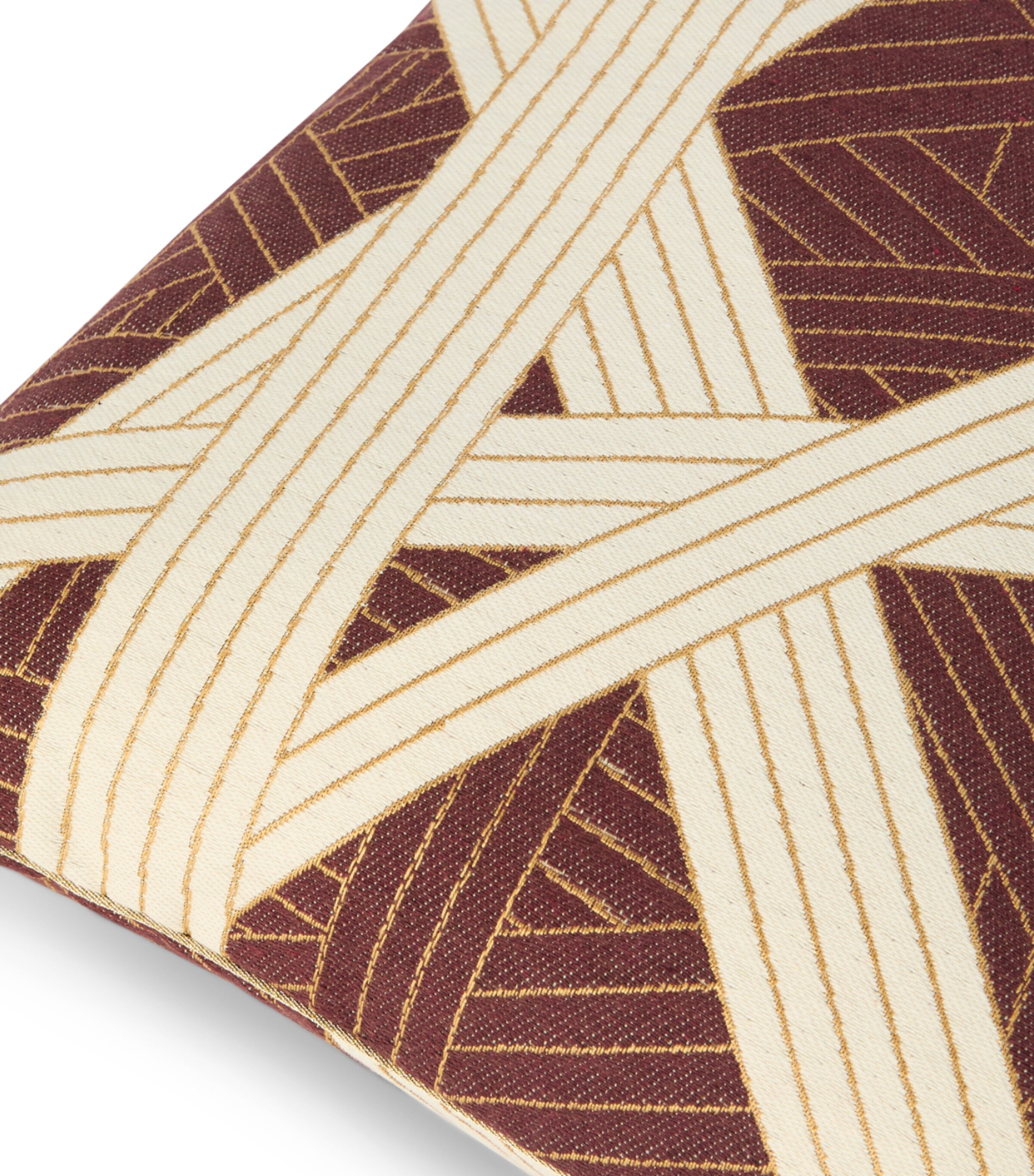 Missoni Home Nastri Cushion (40cm x 40cm) Bordeaux/white Image 2
