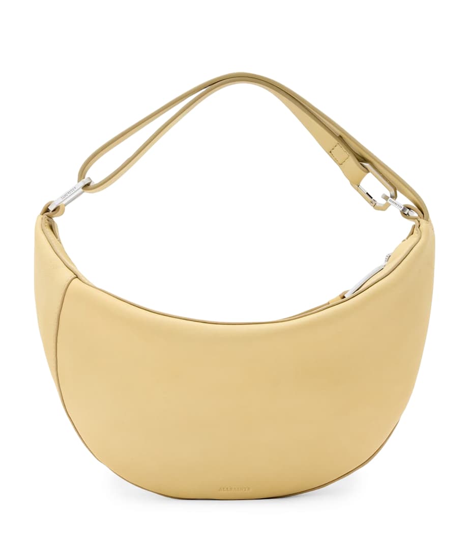 AllSaints Micro Leather Luna Shoulder Bag Mellow Yellow Image 1