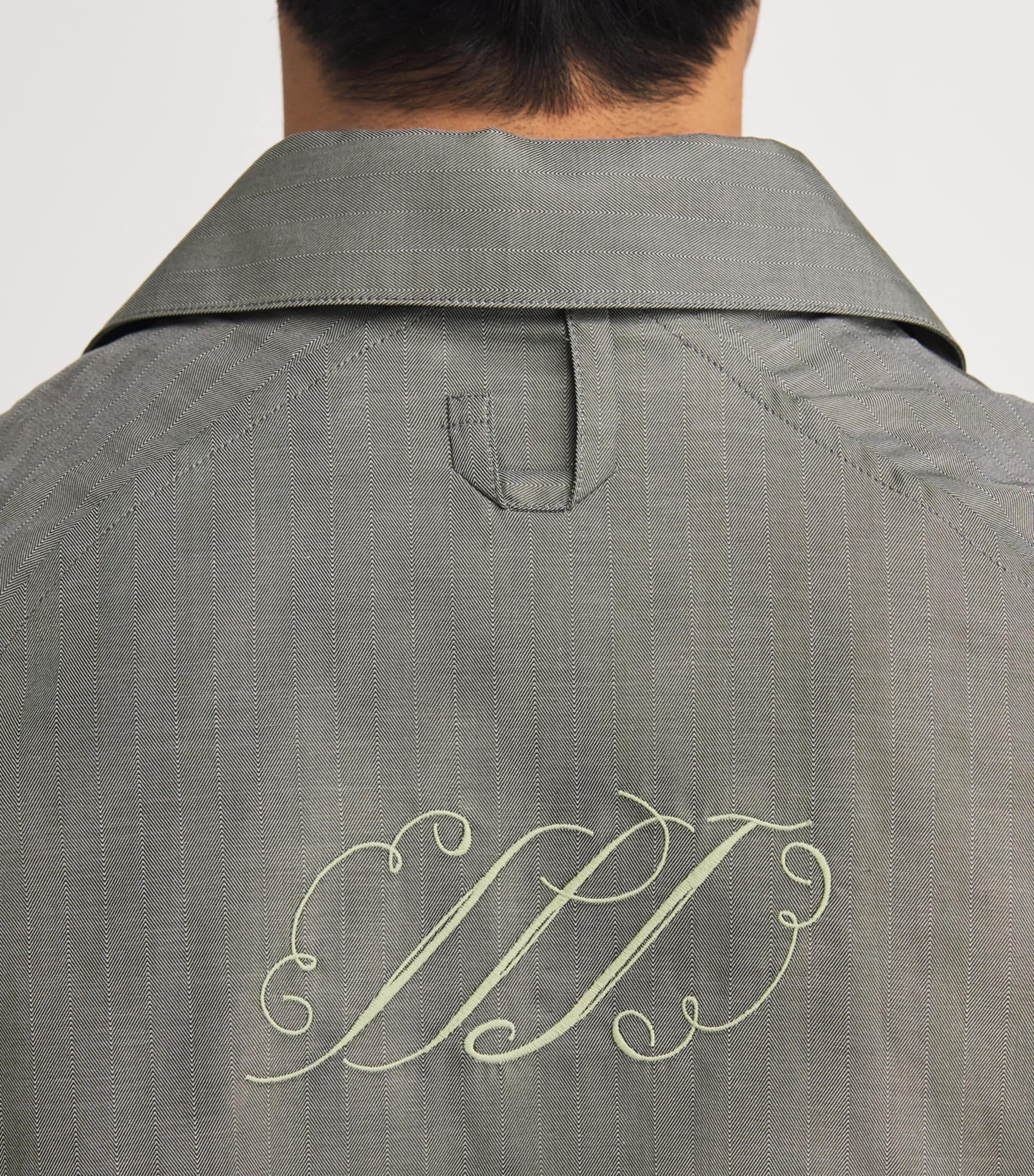 Cotton Embroidered Romarin Shirt DARK KHAKI-580 Image 6