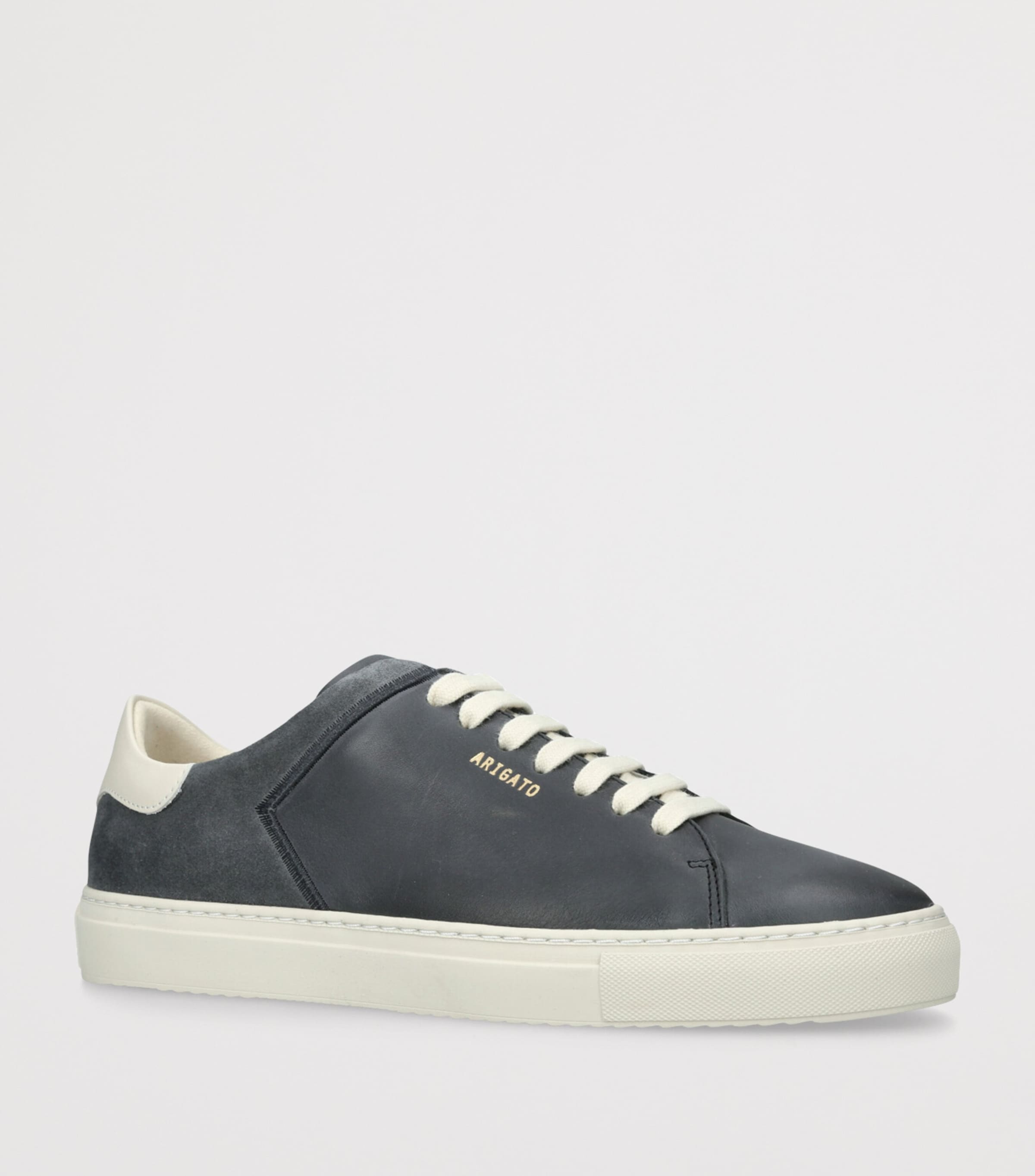 Axel Arigato Leather-Suede Clean 90 Split Sneakers Navy Image 3