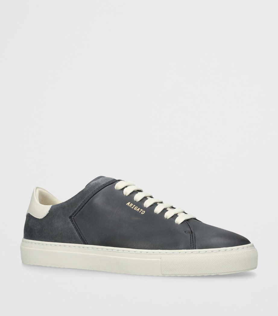 Axel Arigato Leather-Suede Clean 90 Split Sneakers Navy Image 3