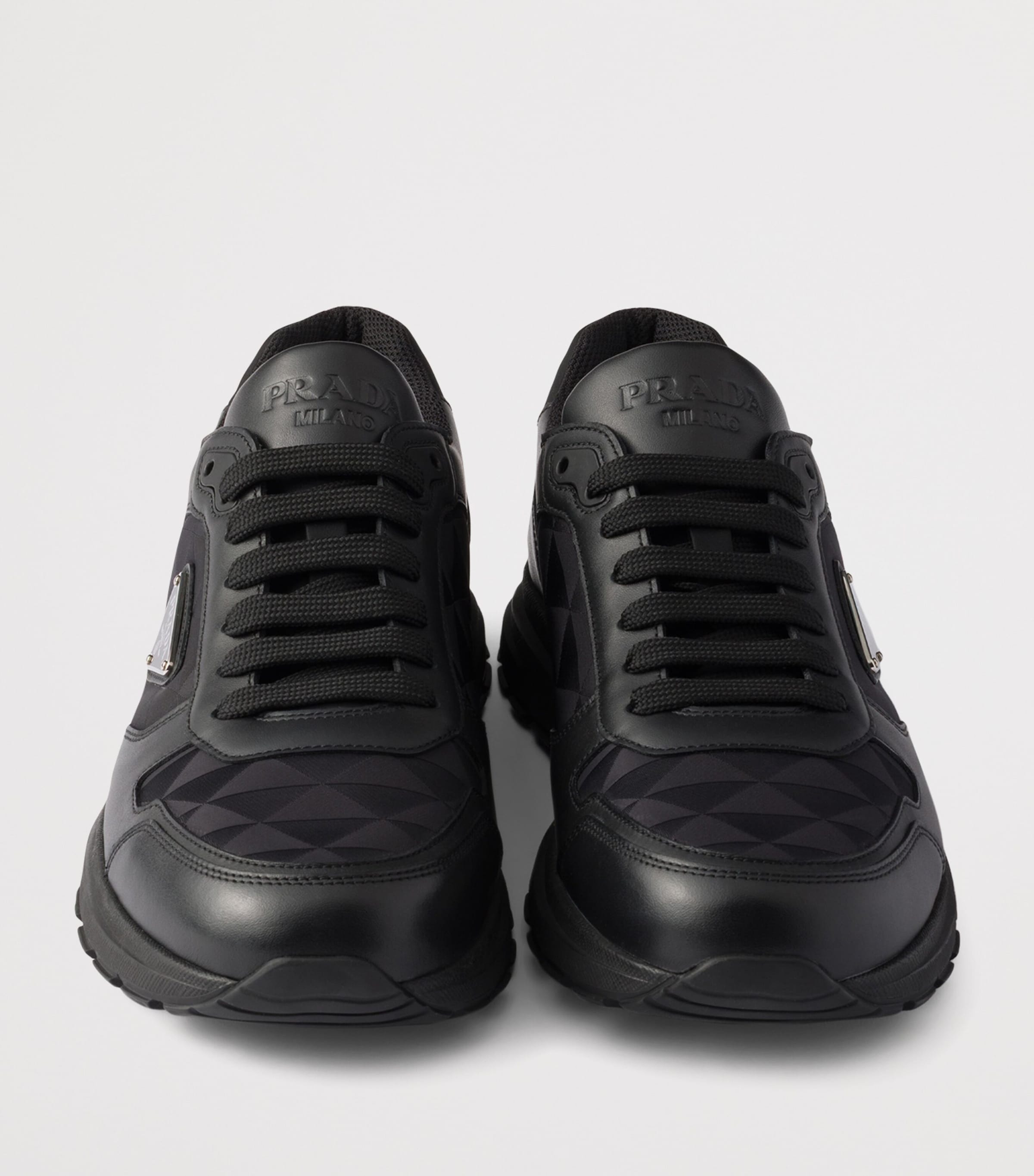Re-Nylon and Leather Prax 2.0 Low-Top Sneakers F0002 Image 5