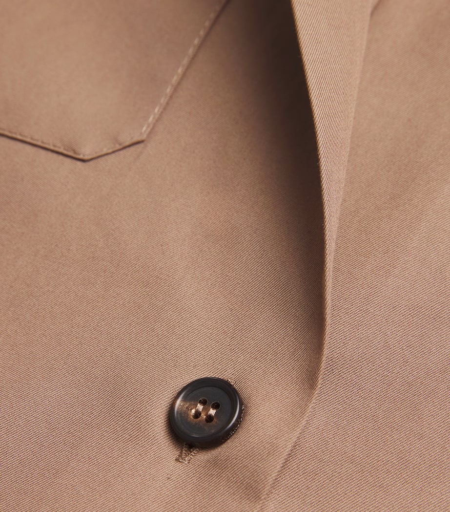 Cotton Twill Shirt BROWN Image 5