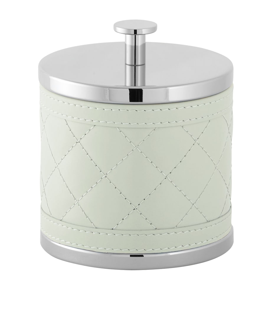 Small Quilted Alghero Diamonds Box CELADON GREEN Image 1
