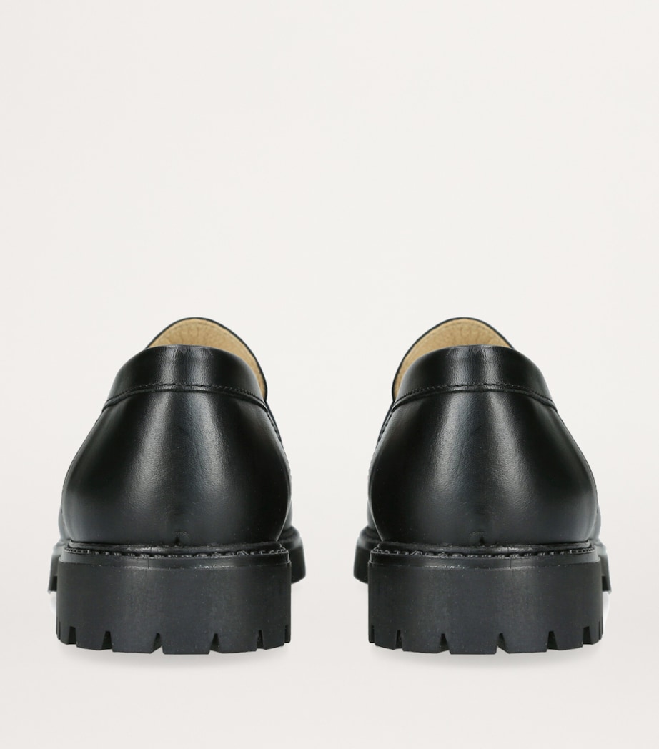 Leather Maximus Loafers BLACK Image 2