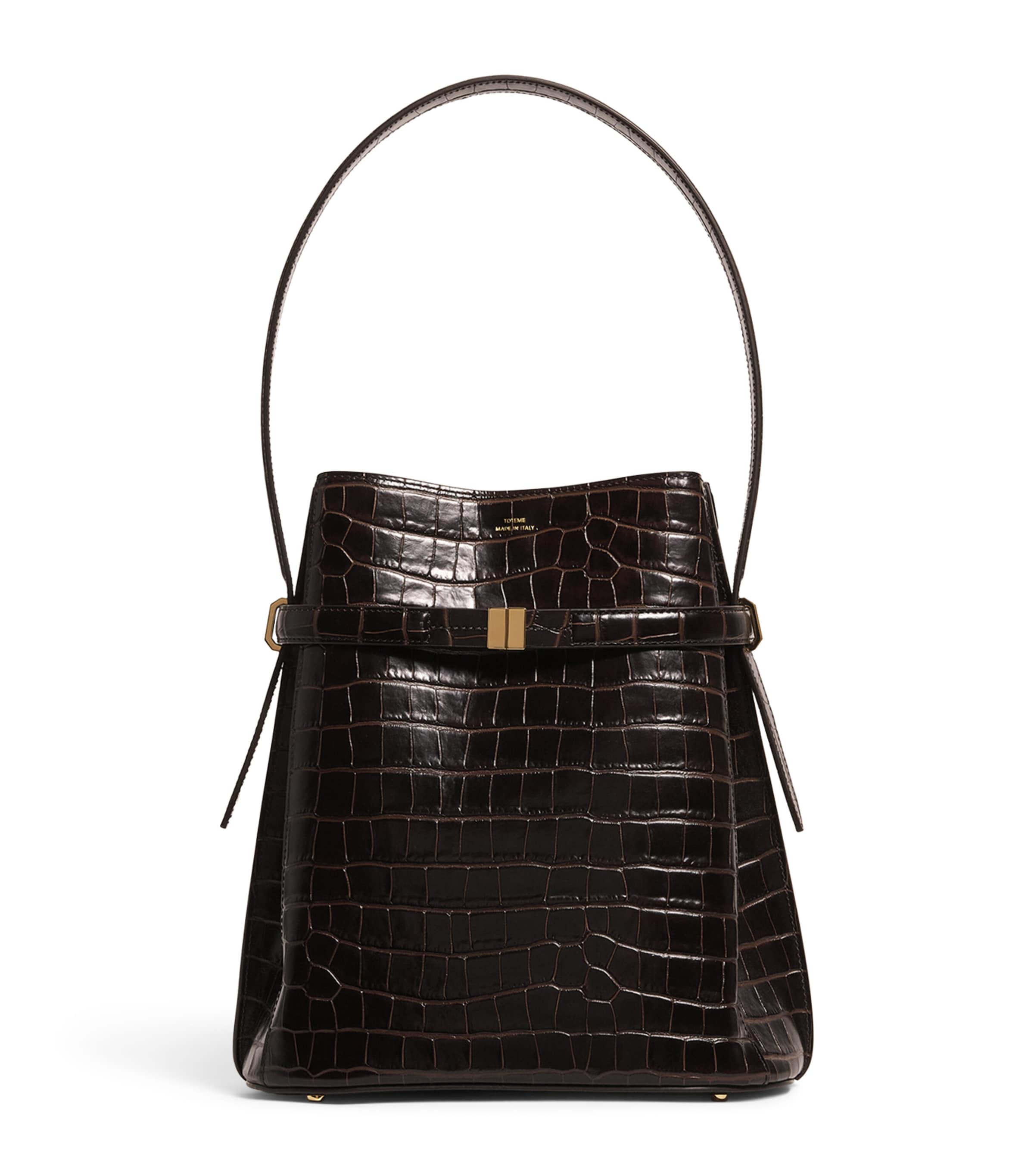 Bucket Bag The Row Alligator Bag THE ROW Margaux Buckled Alligator