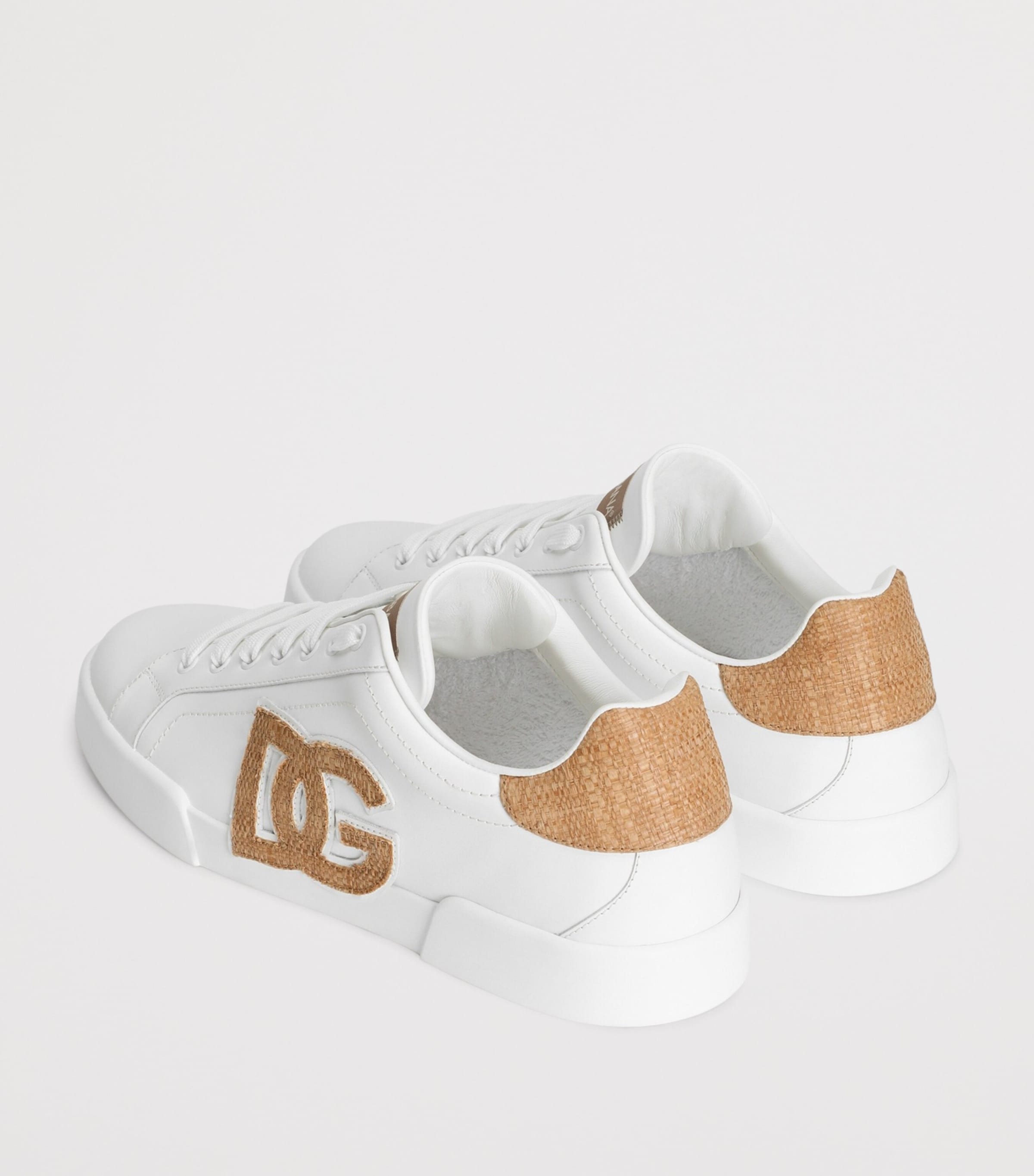 Dolce&Gabbana Portofino Low-Top Sneakers White/natural Image 3