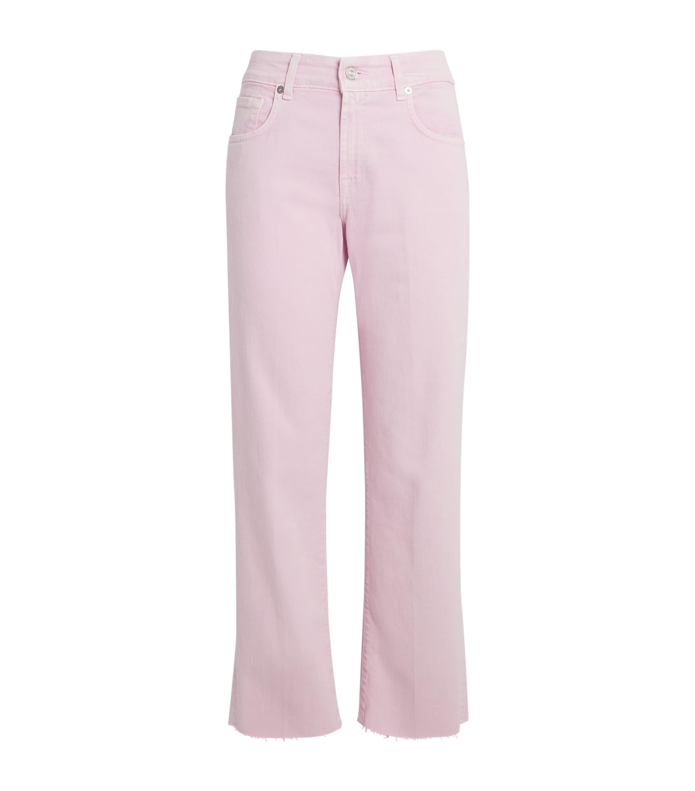 7 For All Mankind Womens Calie High-Rise Straight Jeans Colored L Image 1