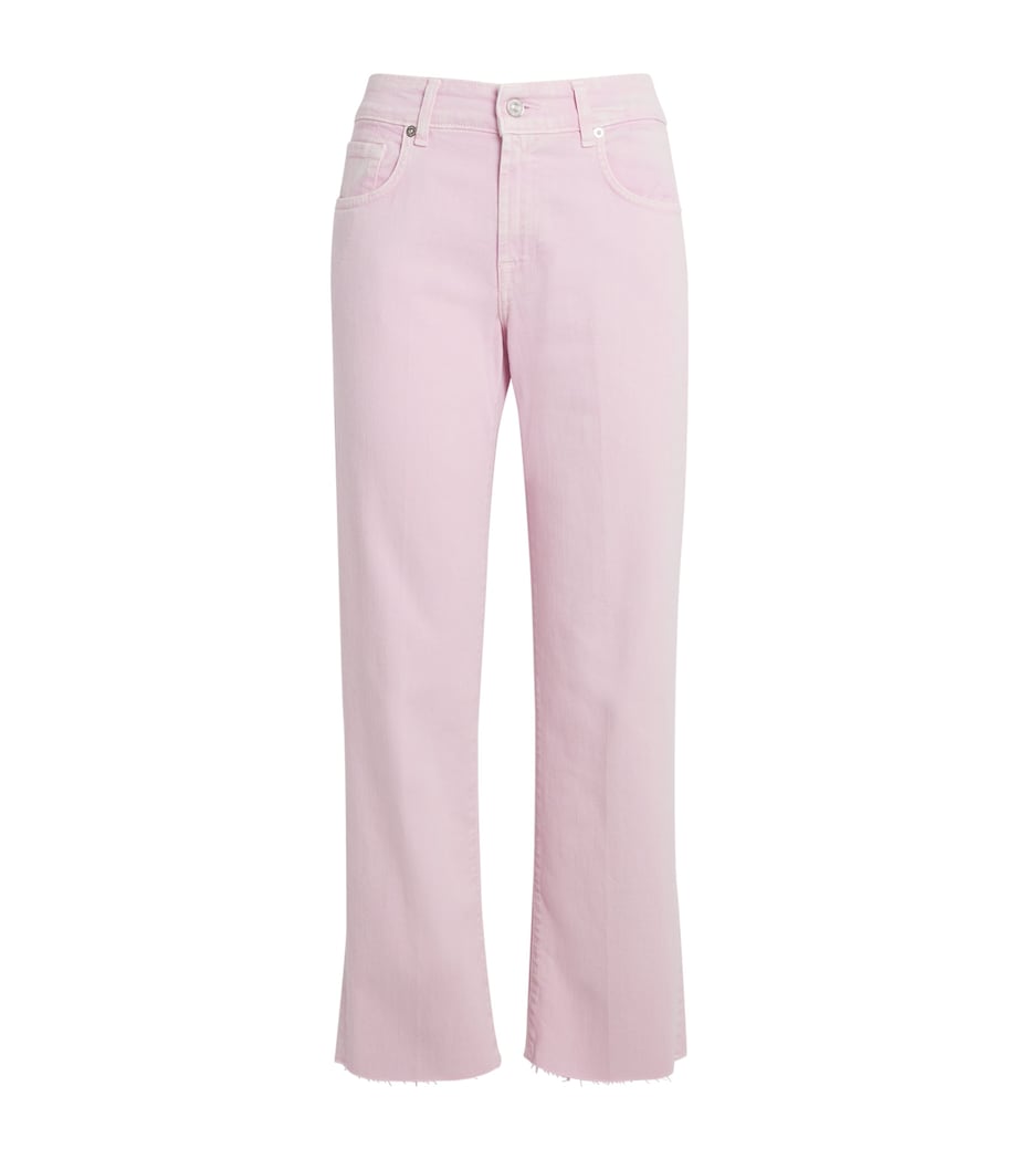 7 For All Mankind Womens Calie High-Rise Straight Jeans Colored L Image 1
