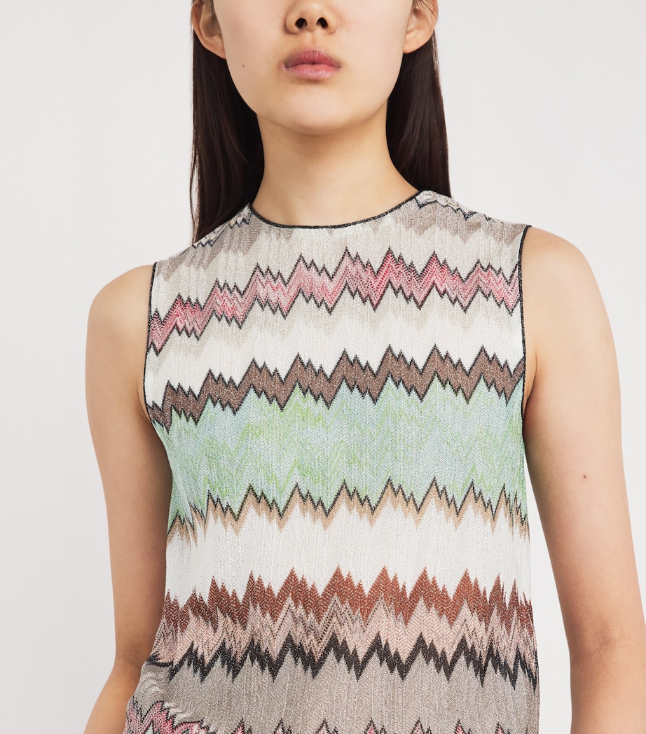 Knitted Snake Sleeveless Top SM9Y3 MULTI W WHITE Image 6