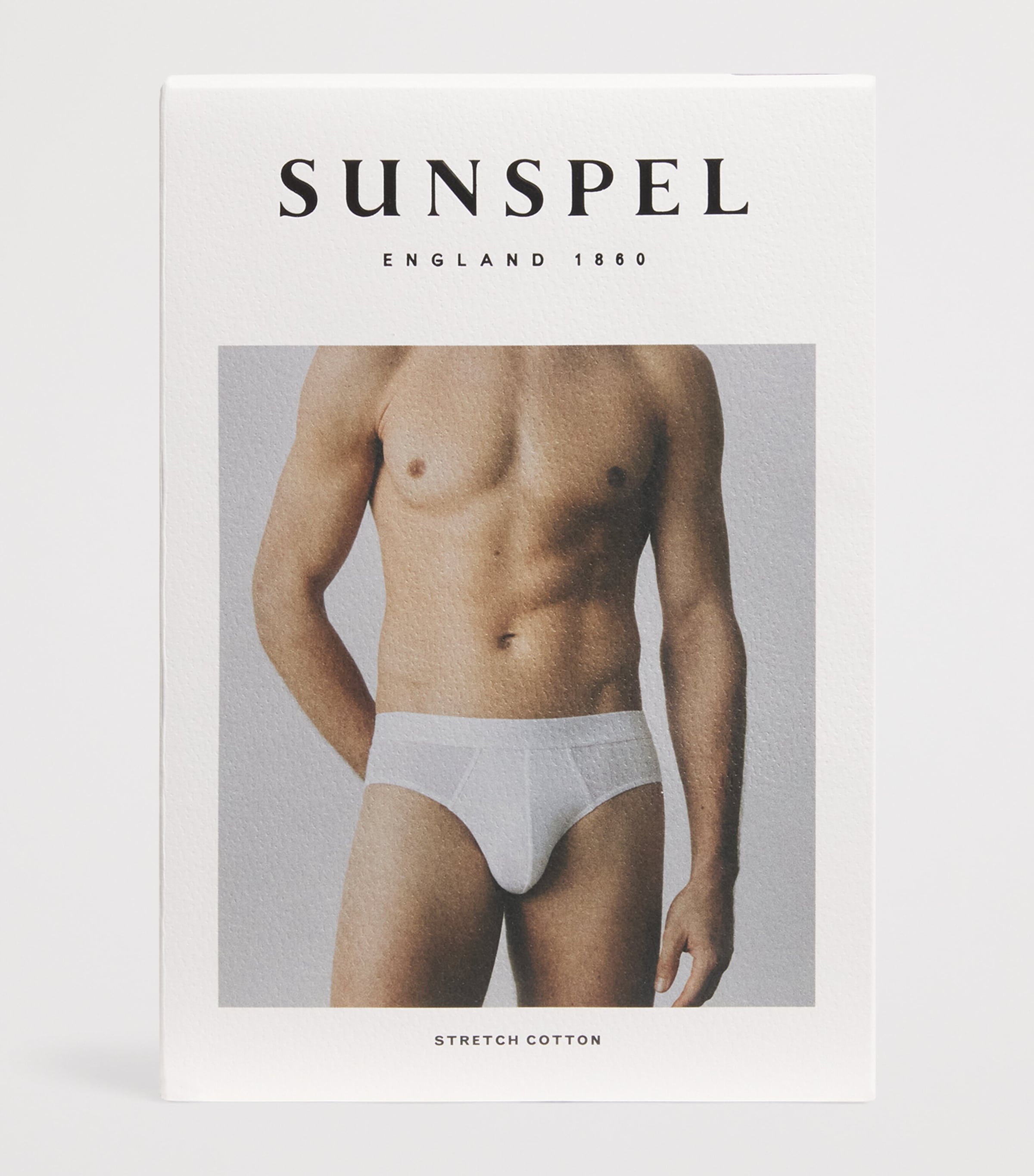 Sunspel Mens Stretch-Cotton Briefs Buaa Navy Image 4