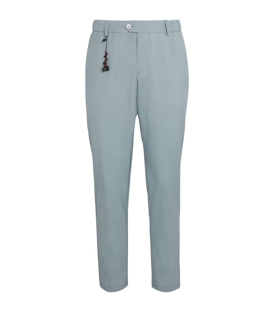 Marco Pescarolo Mens Wool-Silk Trousers Light Blu Image 1