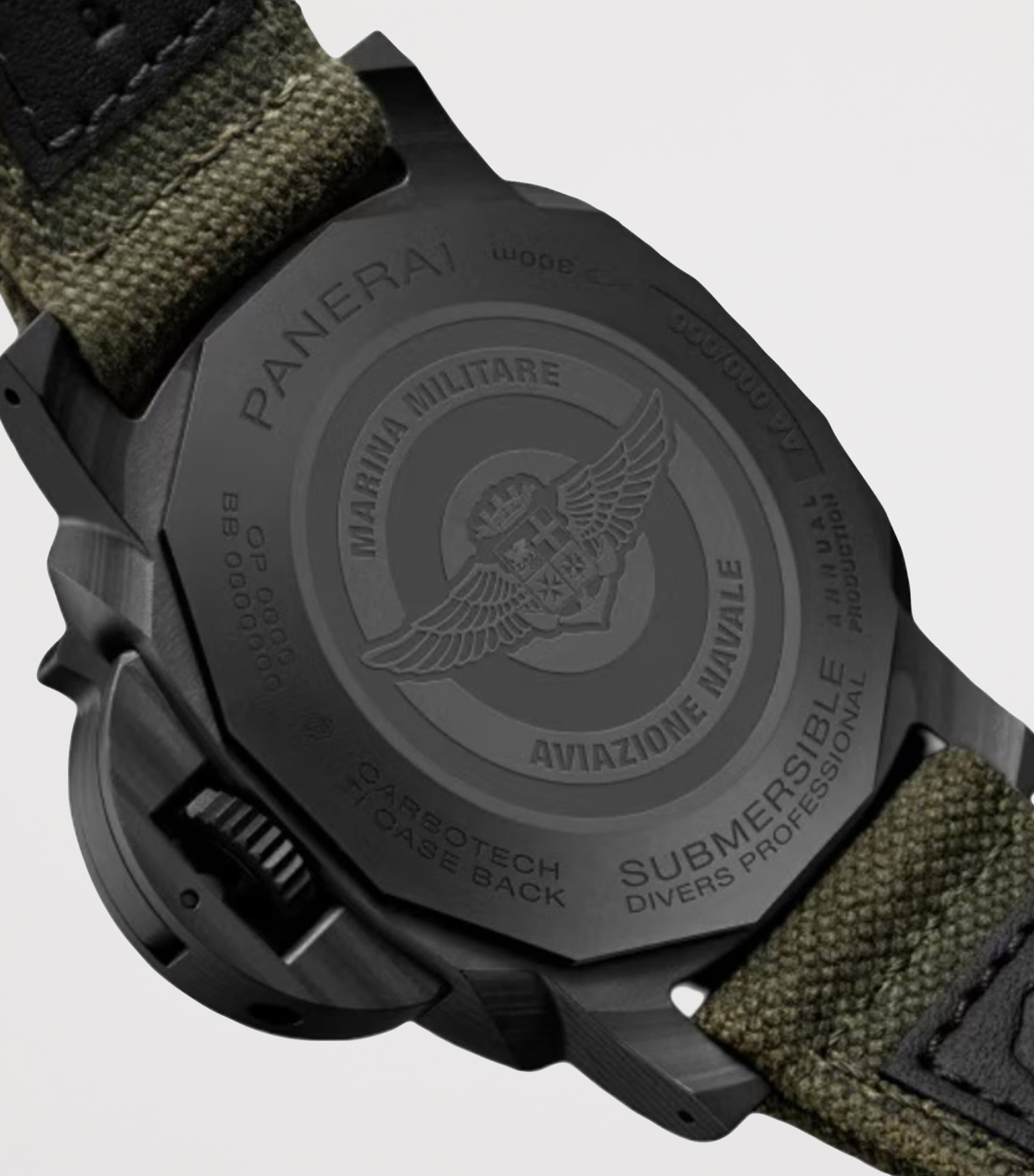 Stainless Steel Submersible Marina Militare Watch 44mm GREEN Image 3