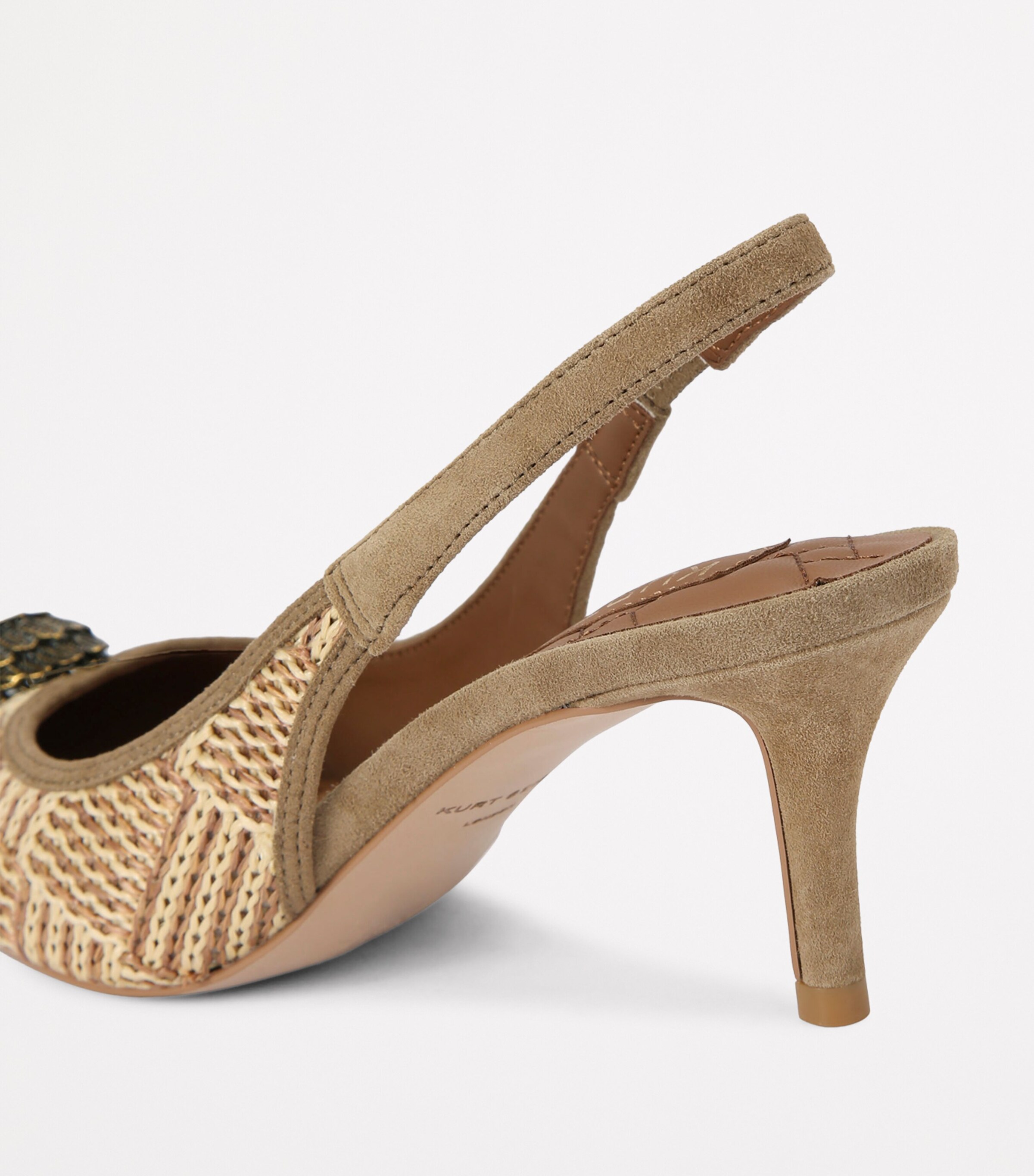 Kurt Geiger London Belgravia Slingback Pumps 60 Beige Comb Image 2