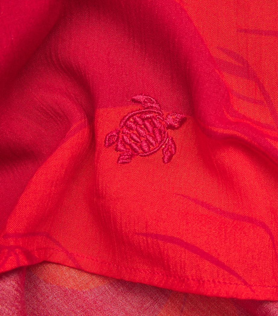 Flower Power Print Charli Shirt 228-LIPSTICK Image 5