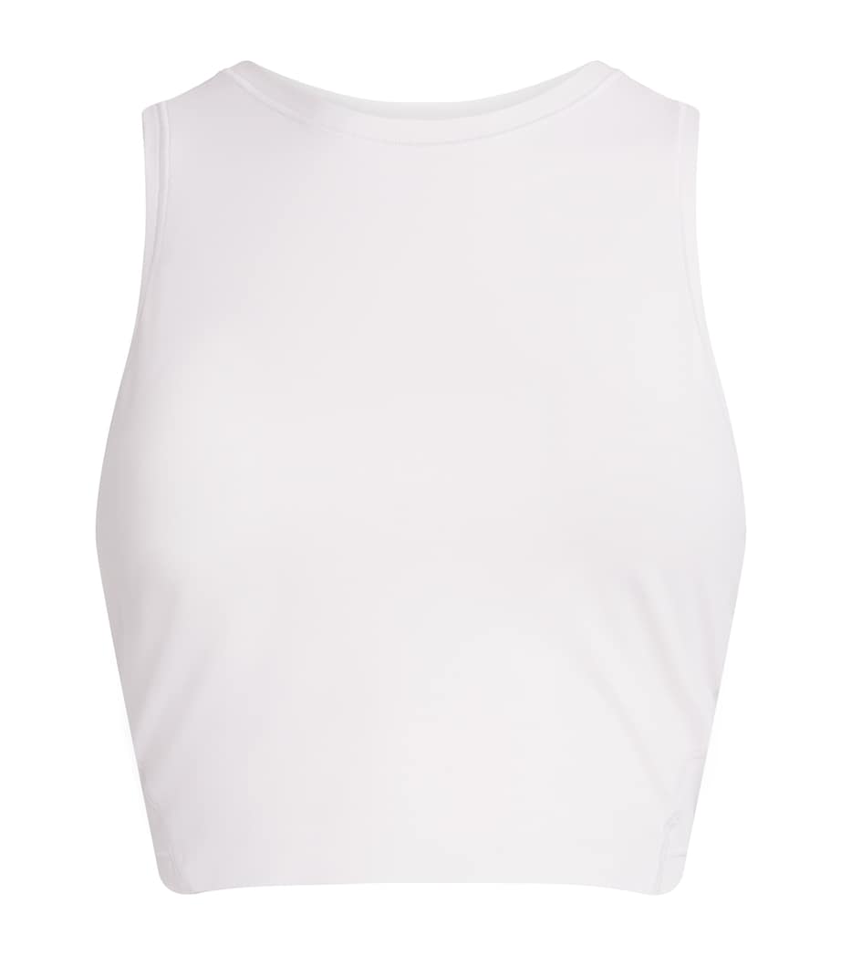 On Womens Studio Cropped Tank Top White Image 1