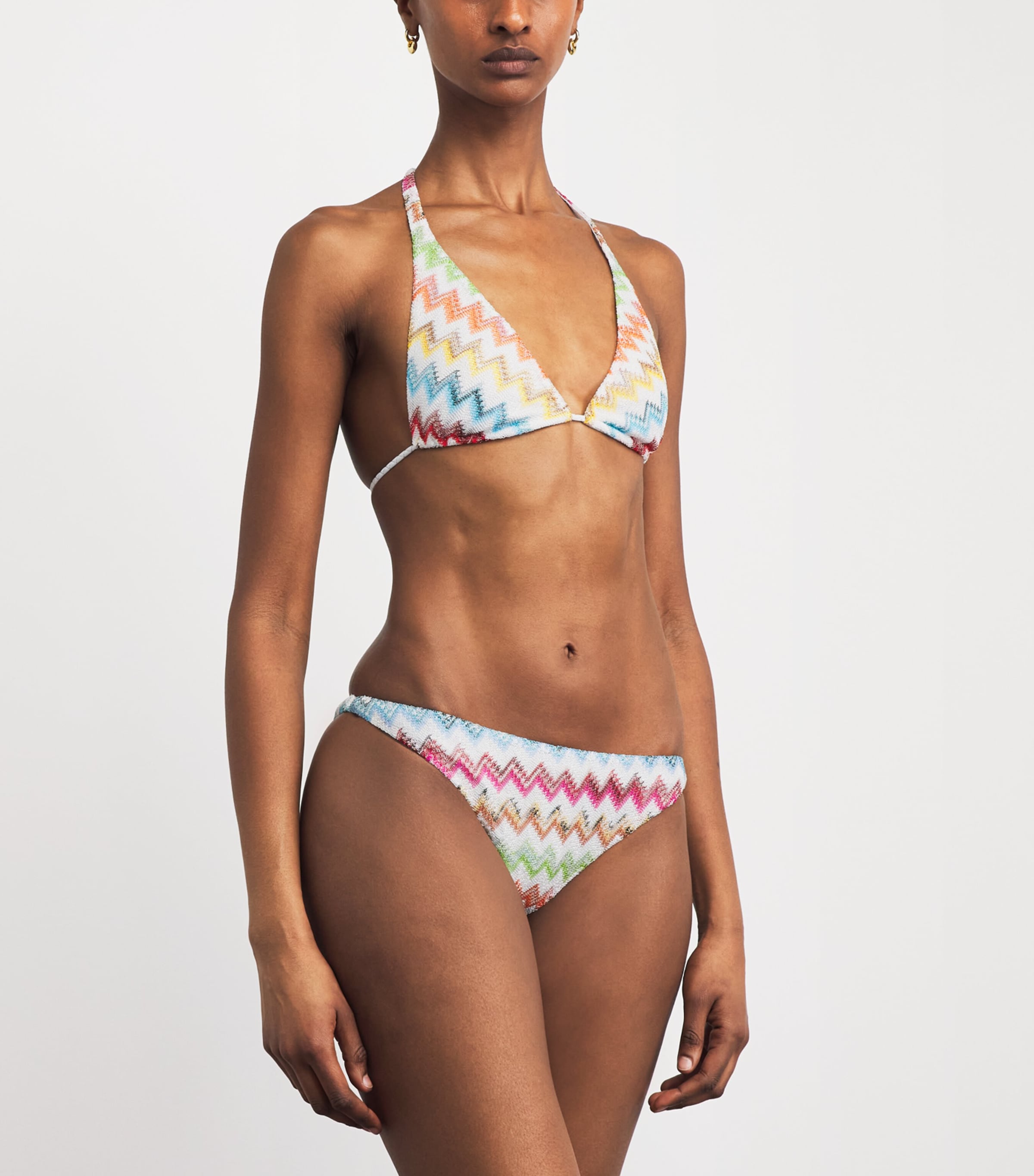 Missoni Womens Zigzag Playful Halterneck Bikini Image 2