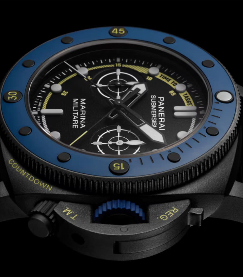 Panerai Titanium Submersible Marina Militare Forze Speciali Watch 47mm Black Image 4