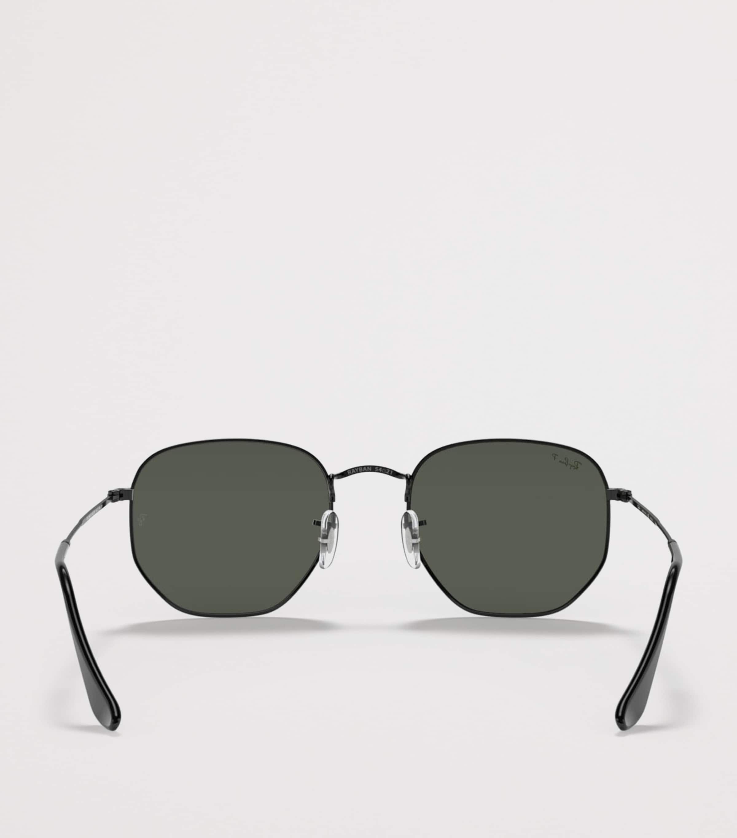 Ray-Ban Metal Hexagonal Irregular Sunglasses Black Image 3