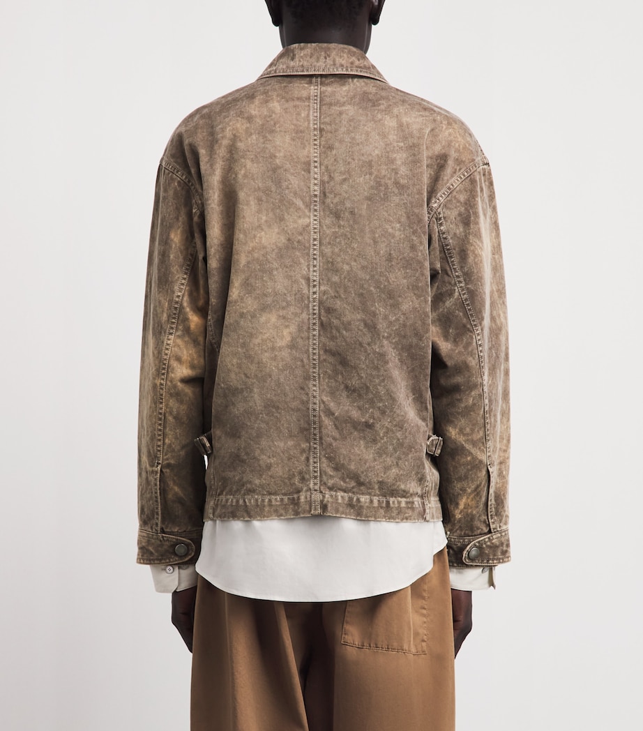 IM MEN Mens Cotton Elements Jacket Dark Beige Image 5