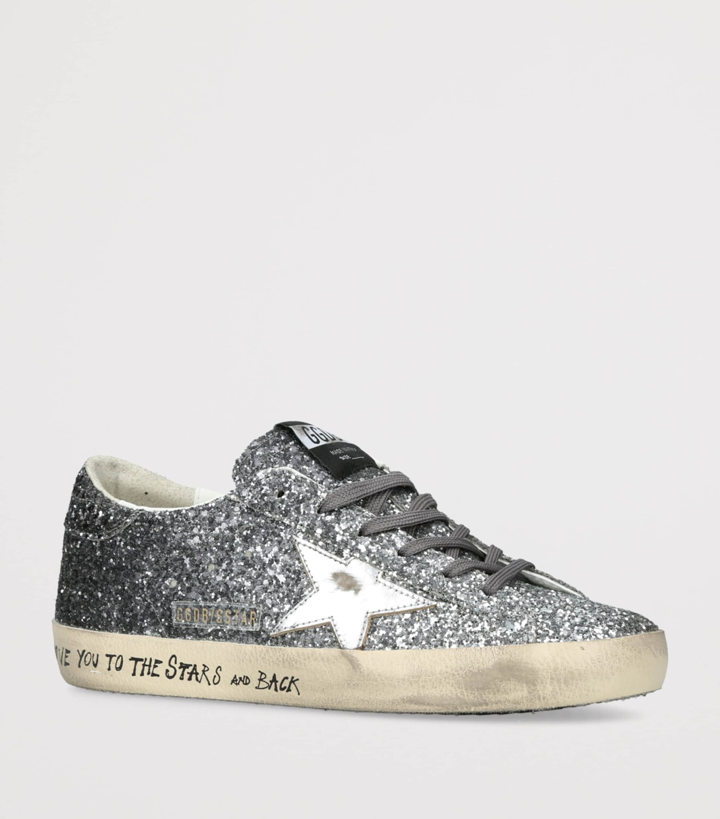 Golden Goose Glitter Super-Star Sneakers | Harrods US
