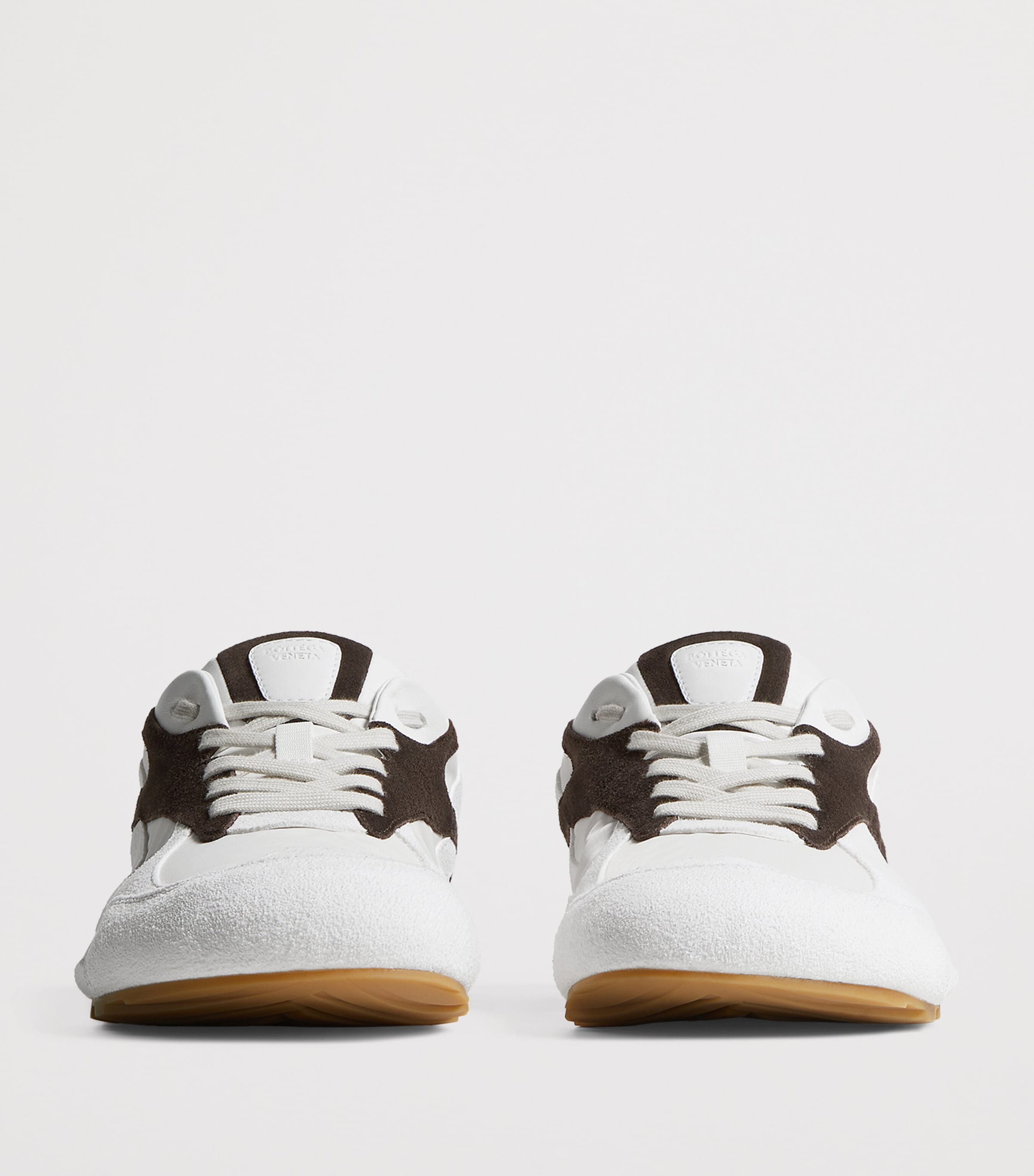 Bottega Veneta Mens Suede-Trim Orbit Flash Sneakers Image 3