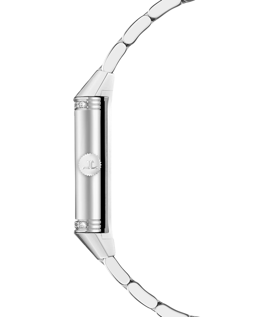 Stainless Steel and Diamond Reverso One Watch 20mm STAINLESS STEEL Image 3