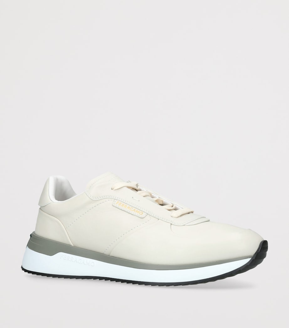 Leather Low-Top Sneakers WHITE/OTH Image 3