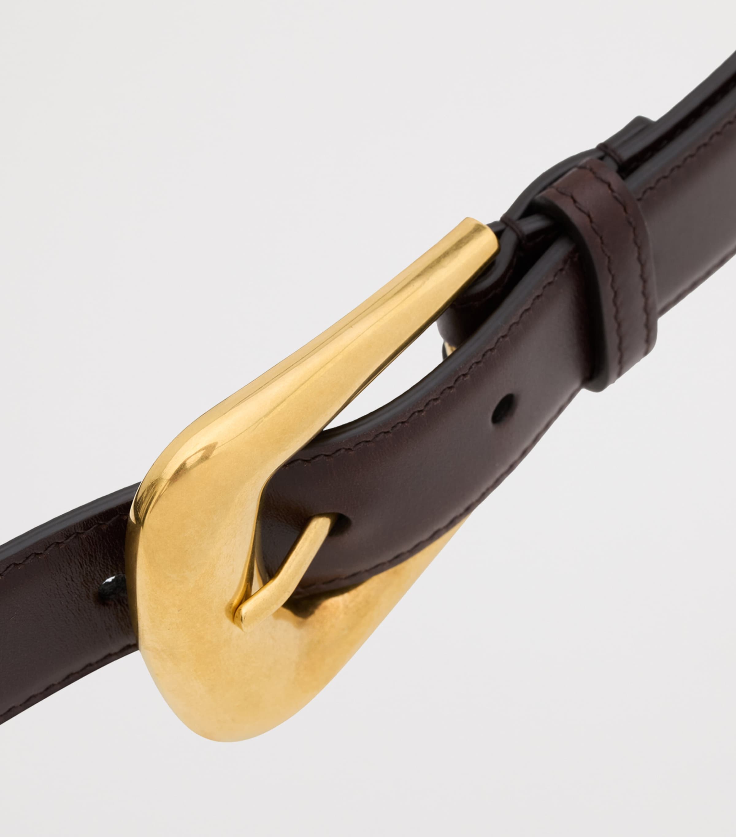 Leather Folk Buckle Belt 2596 Image 3