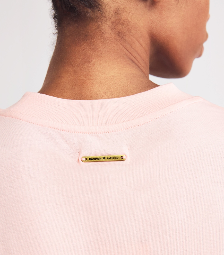 x FARM Rio Cotton Maria Clara T-Shirt ROSA Image 6