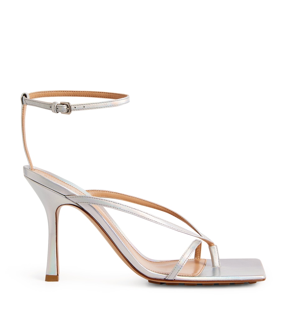 Metallic Stretch Sandals MOON DROP Image 1