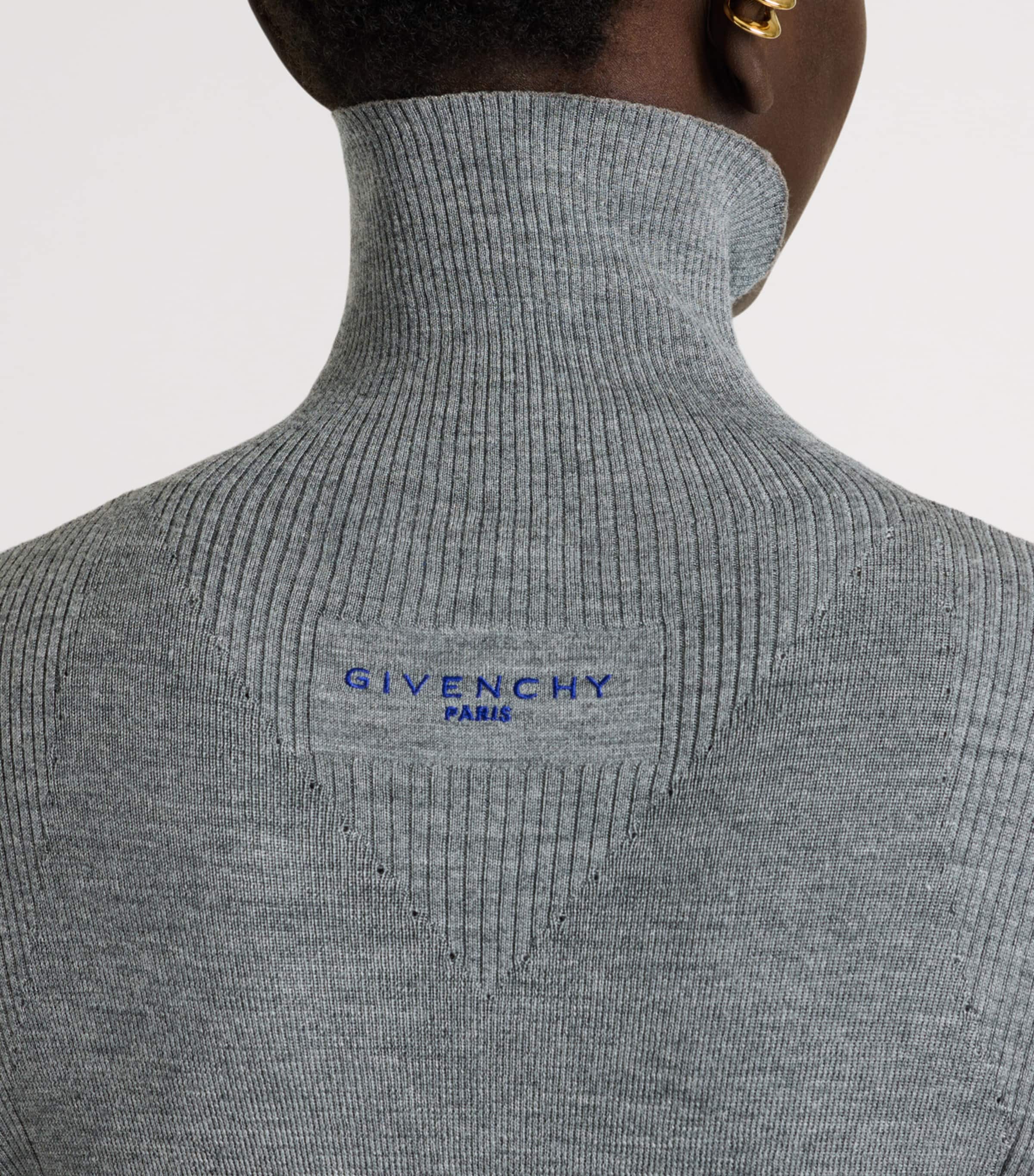 Givenchy Womens Wool-Silk Rollneck Sweater Image 4