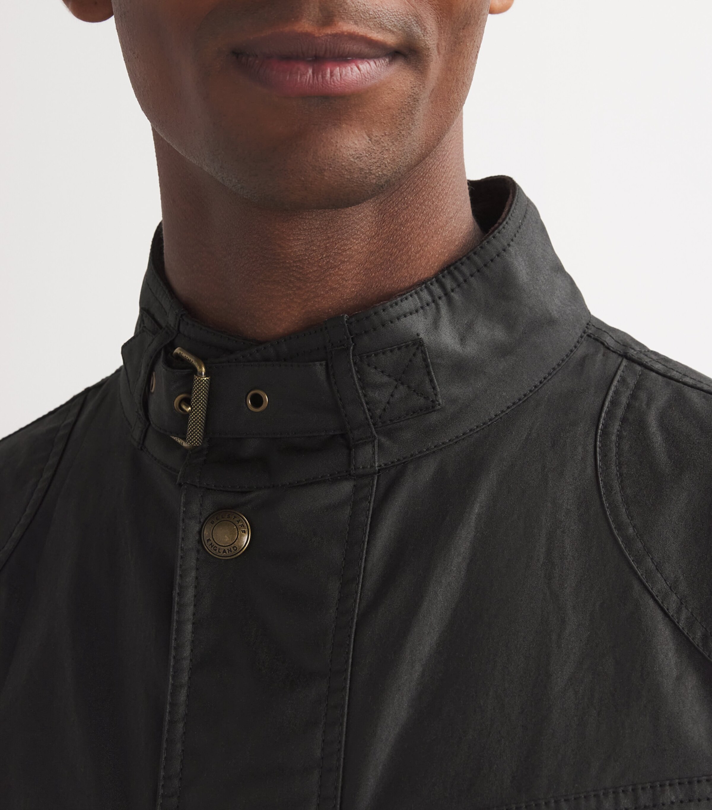 Belstaff Mens Waxed Cotton Trailmaster Jacket Black Image 6