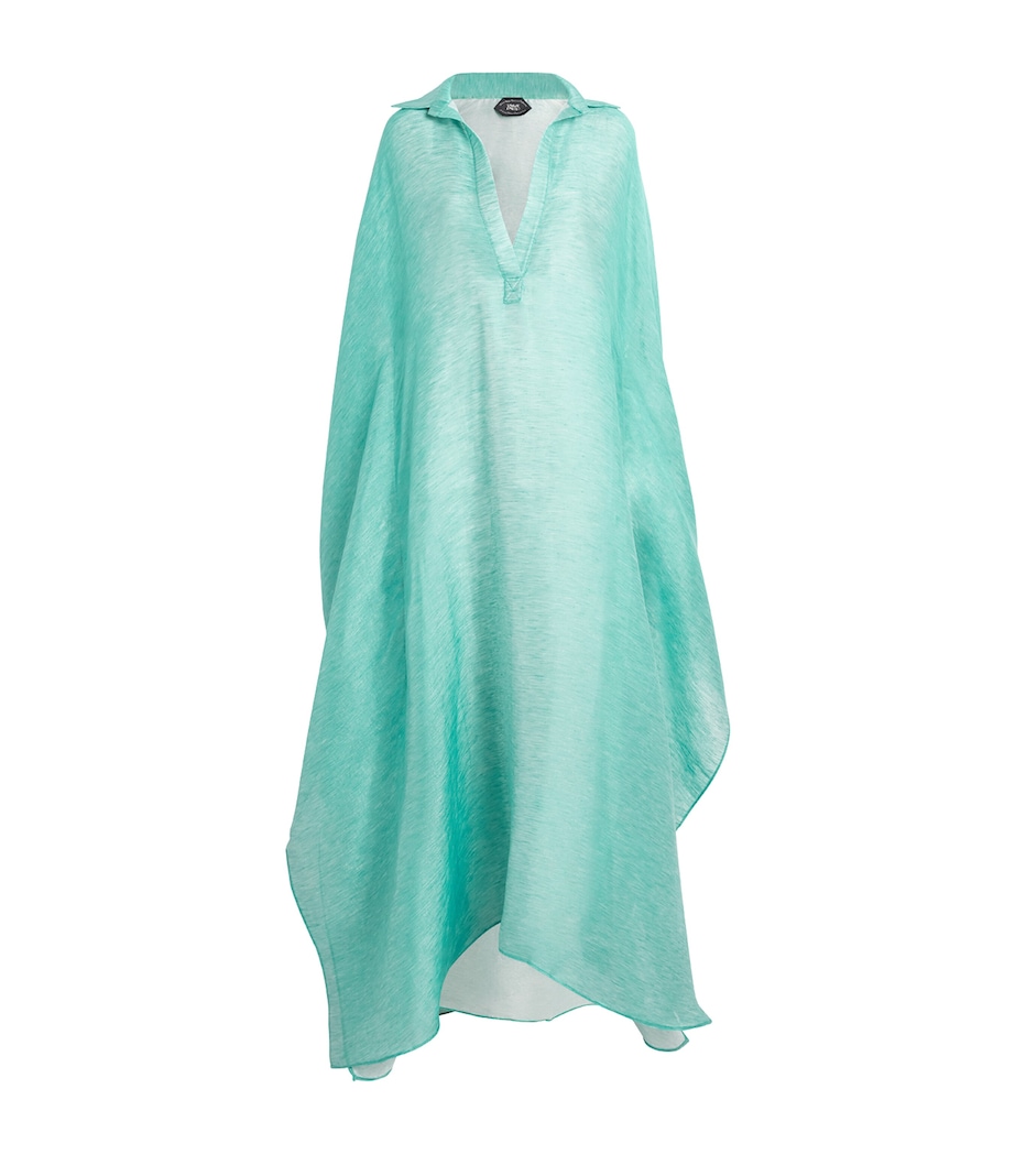 Linen-Blend Caicos Kaftan ACQUA Image 1