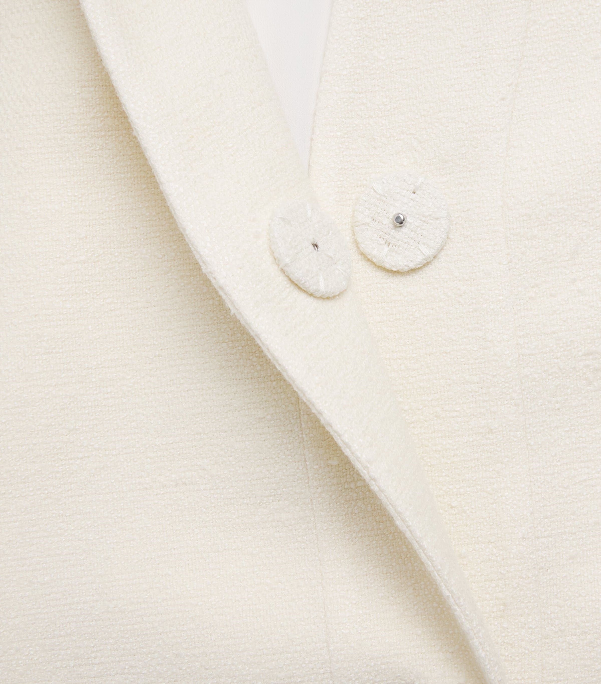 NOMADISSEM Womens Wool-Silk-Linen-Blend Tan Jacket Cream Image 6