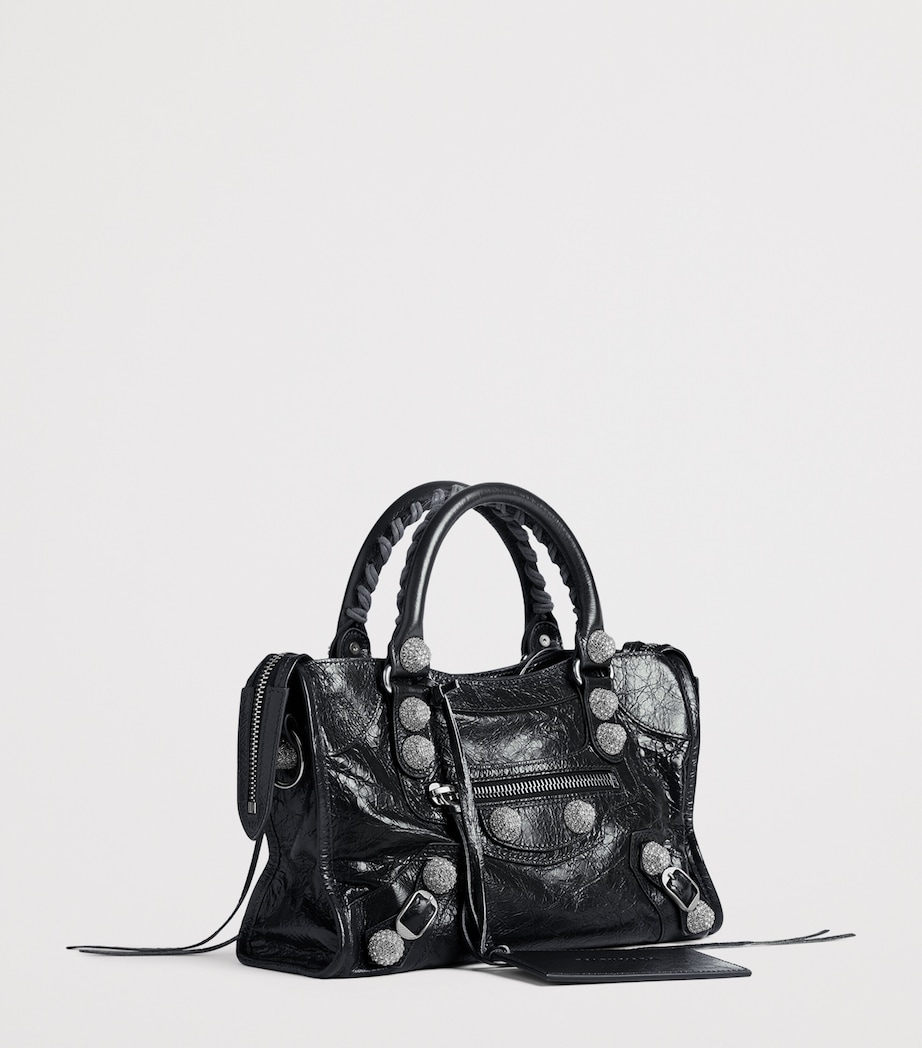 Balenciaga Small Leather Embellished Le City Top-Handle Bag Image 7