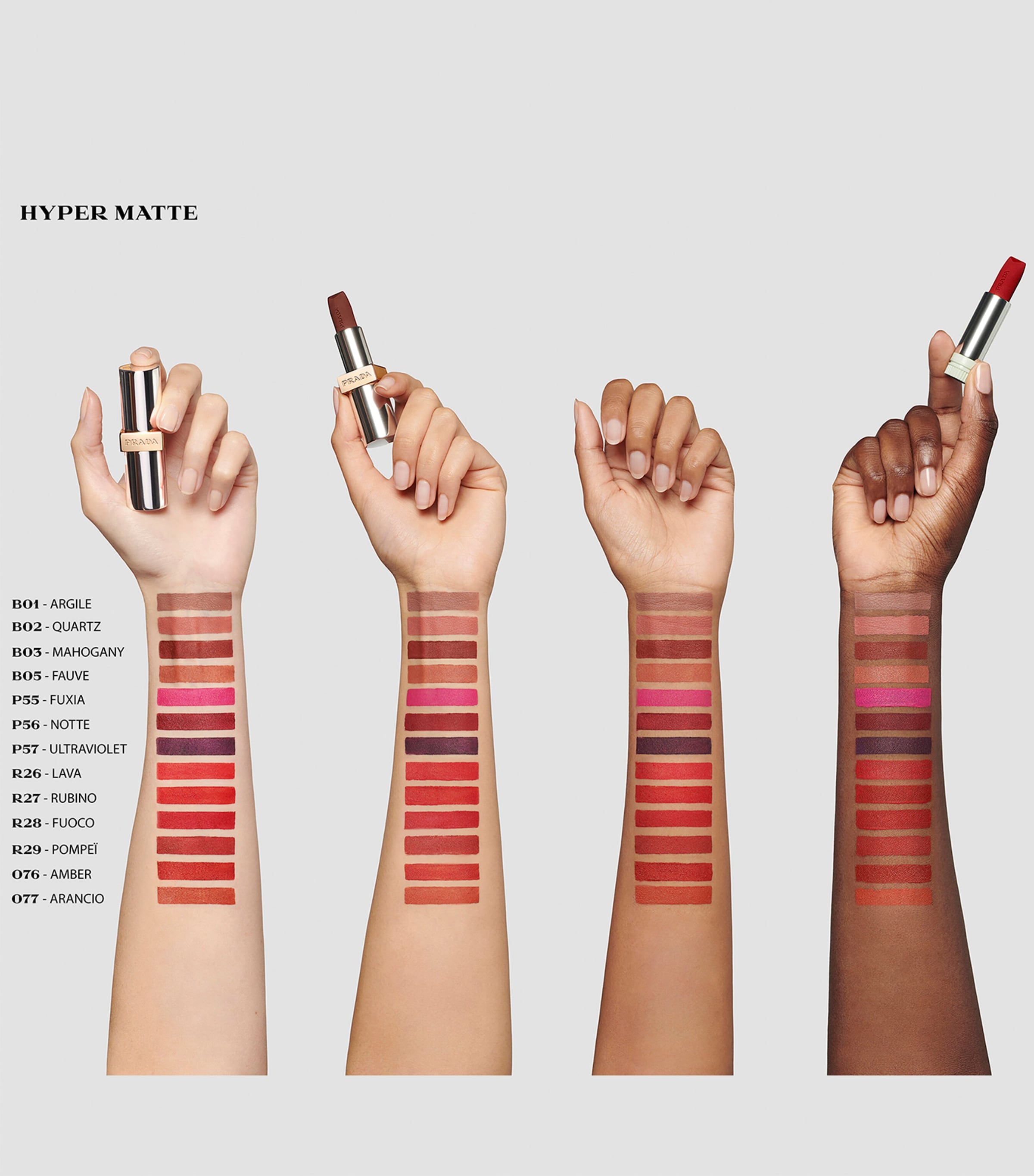 Prada Monochrome Hyper Matte Lipstick O76 Image 3